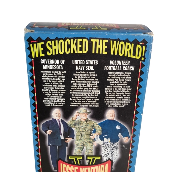 Jesse Ventura LTD US Navy Seal Man of Action Figure Governor 12" NIOB 1999 - Picture 9 of 13